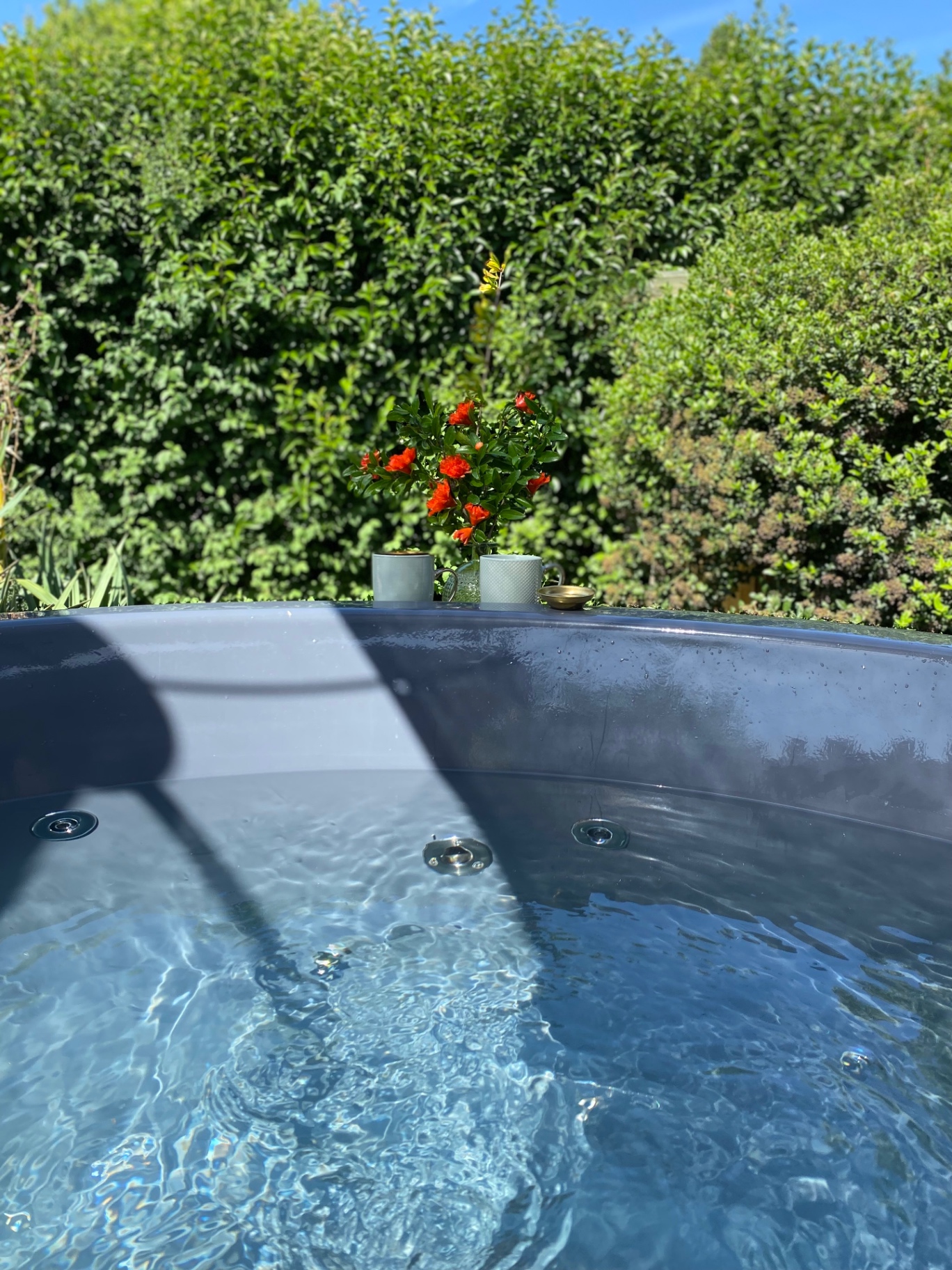 Détail apaisant depuis le bain nordique